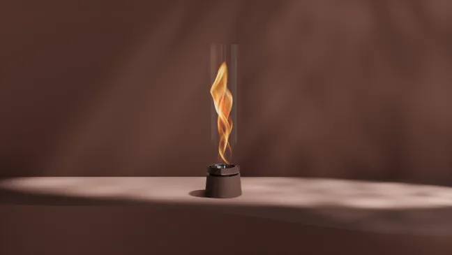 Höfats SPIN AIR 1200 Tischfeuer rostbraun