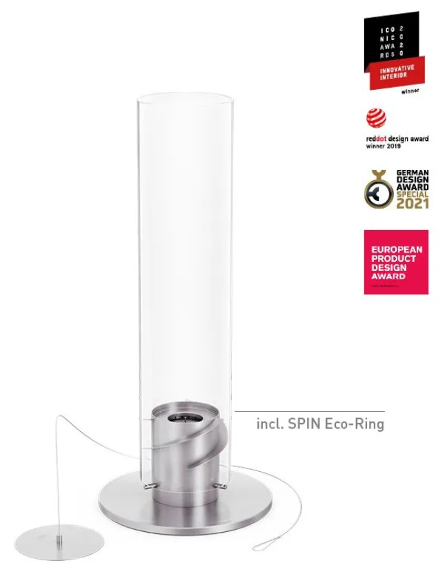 Höfats SPIN 1200 Tischfeuer silber