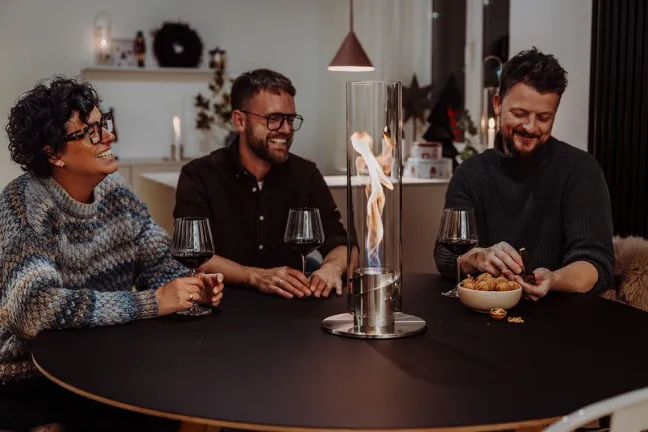 Höfats SPIN 1200 Tischfeuer silber