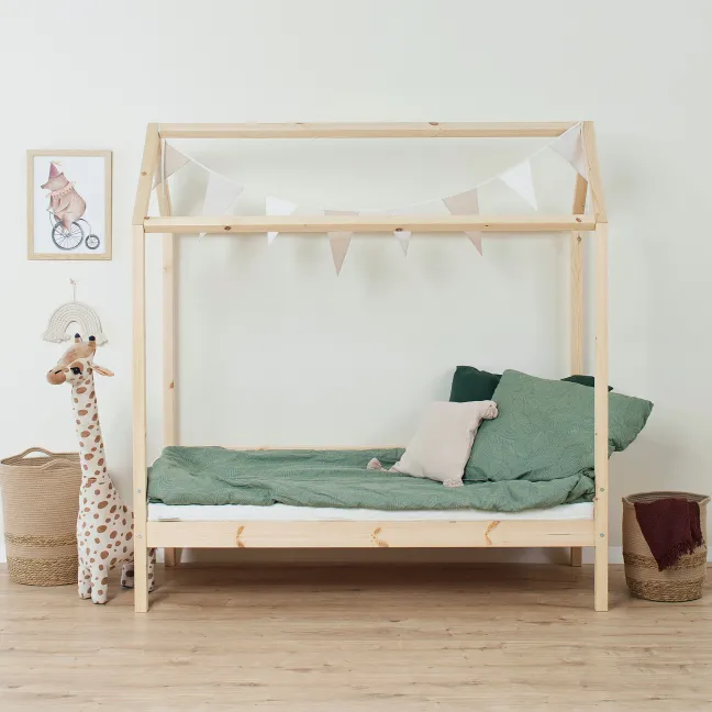 Hoppekids ECO Comfort Hausbett 70x160cm natur