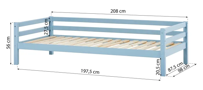 Hoppekids ECO Dream Bett 90x200cm dream blue