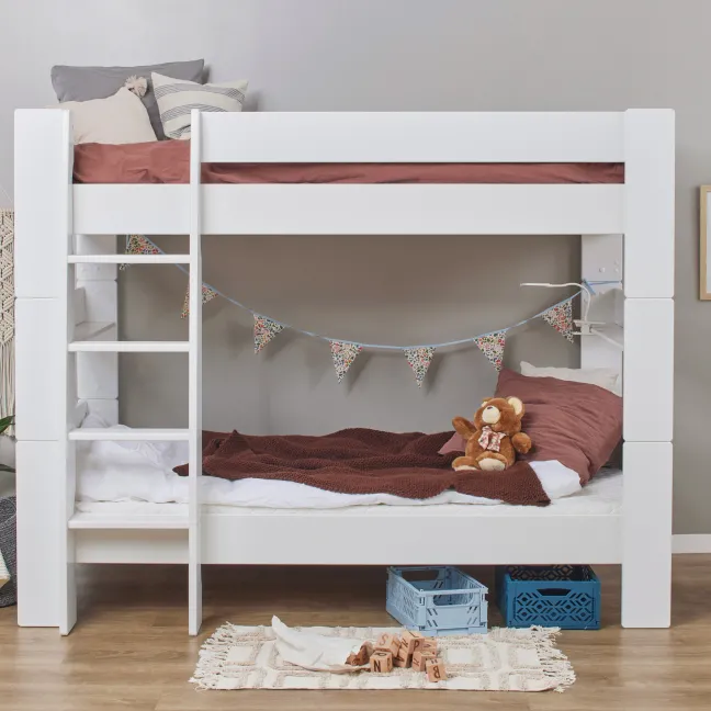 Hoppekids PURE Etagenbett 90x200 cm weiß