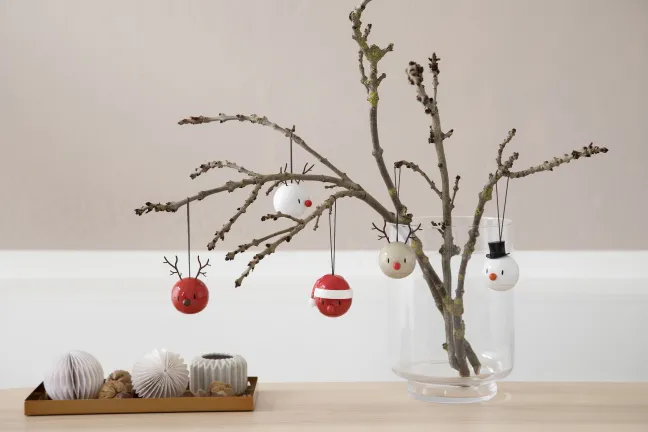 Hoptimist® Schneemann Ornament weiß