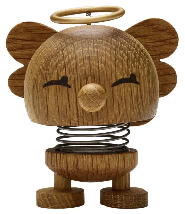 Hoptimist® Wackelfigur Engel Bimble S Eiche braun