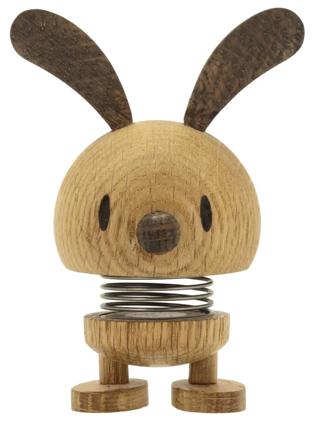 Hoptimist® Wackelfigur Hase Eiche braun