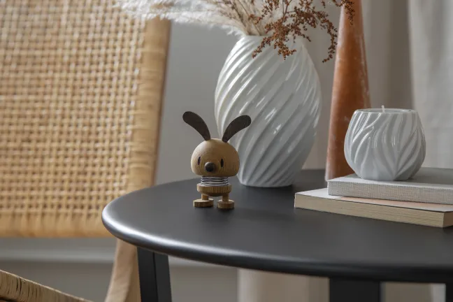 Hoptimist® Wackelfigur Hase Eiche braun