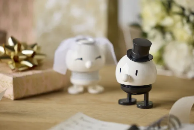 Hoptimist® Wackelfigur Hochzeit Bräutigam schwarz