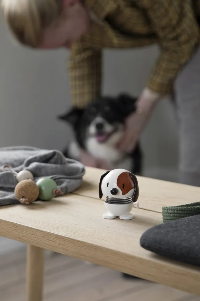 Hoptimist® Wackelfigur Hund weiß