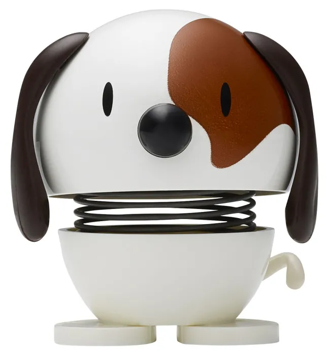 Hoptimist® Wackelfigur Hund weiß