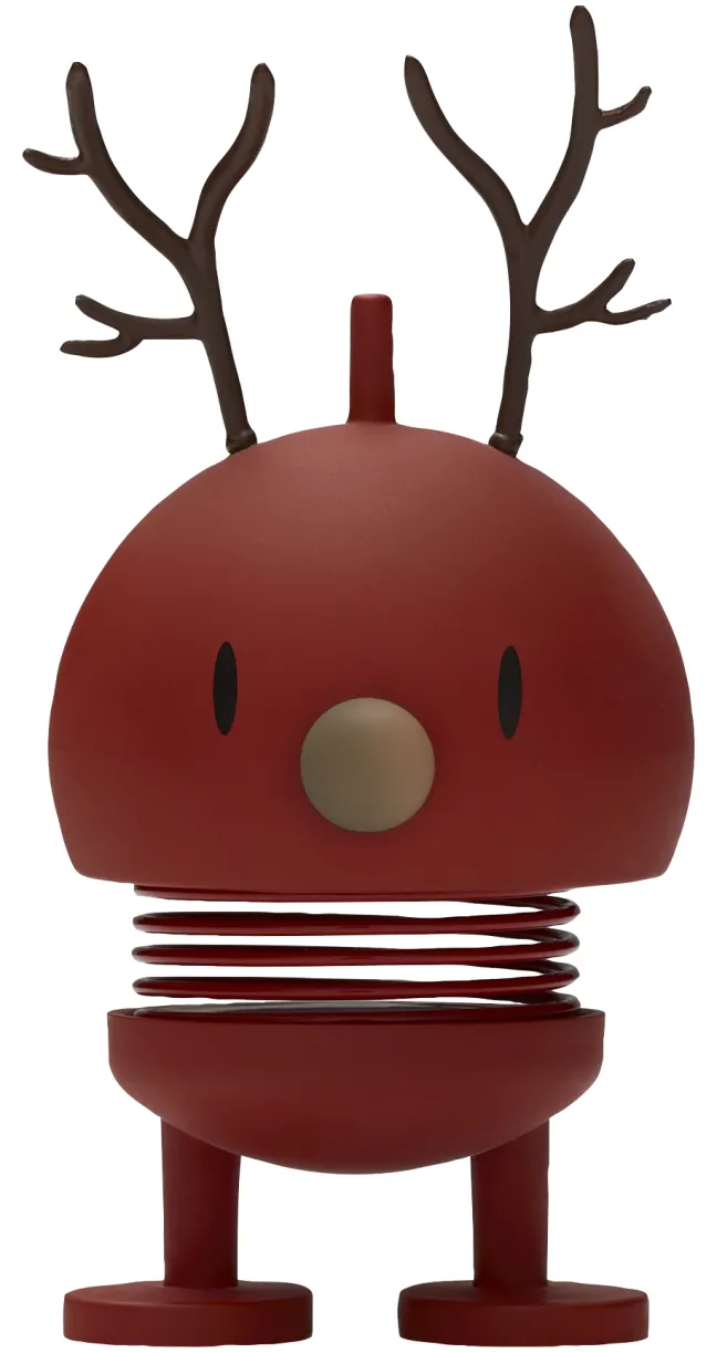 Hoptimist® Wackelfigur Rentier Bumble S rot