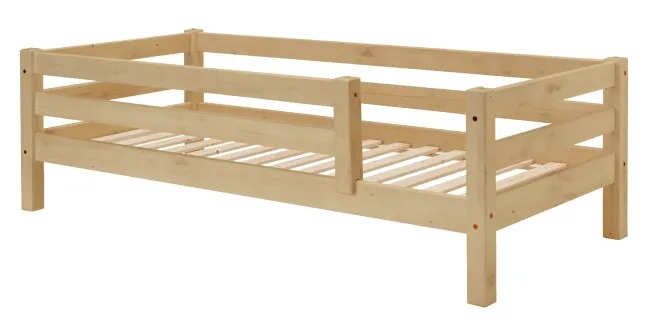 Infanskids Einzelbett mit Absturzsicherung natur 90 x 200cm