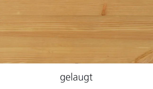 Infanskids Einzelbett mit halber Abschutzsicherung gelaugt 90 x 200cm