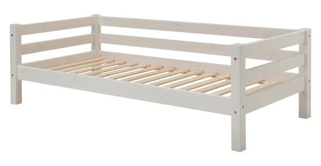 Infanskids Halbhohes Bett mit gerader Leiter weiß 90x200cm 301-30