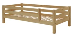Infanskids Halbhohes Bett mit Schrägleiter gelaugt 90x200cm 302-20