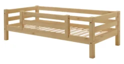 Infanskids Halbhohes Bett teilbar inkl. Schrägleiter und Rutsche natur 90 x 200 cm 309-10