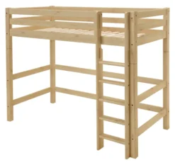 Infanskids Hochbett mit Leiter natur 90 x 200 cm 501-10