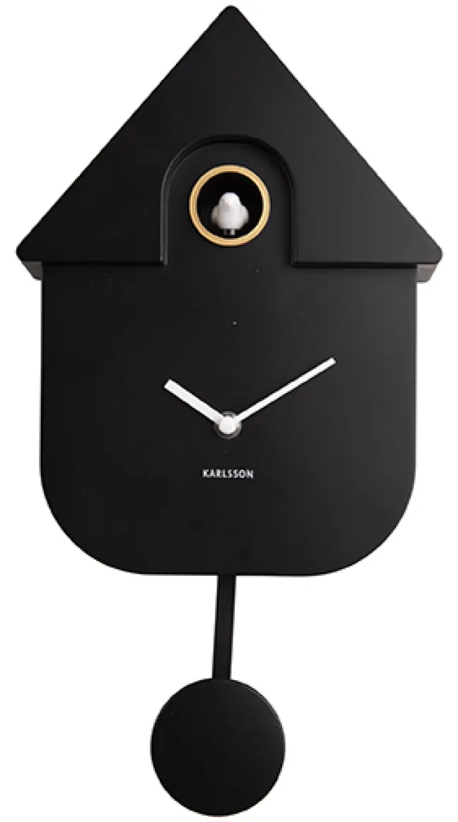 Karlsson Kuckucksuhr Modern Black