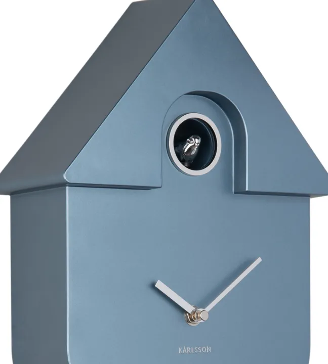 Karlsson Kuckucksuhr Modern Metallic dark blue