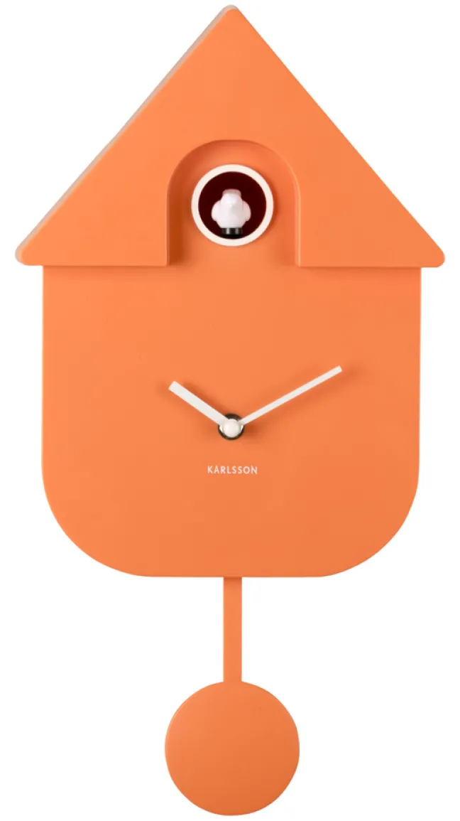 Karlsson Kuckucksuhr Modern Orange