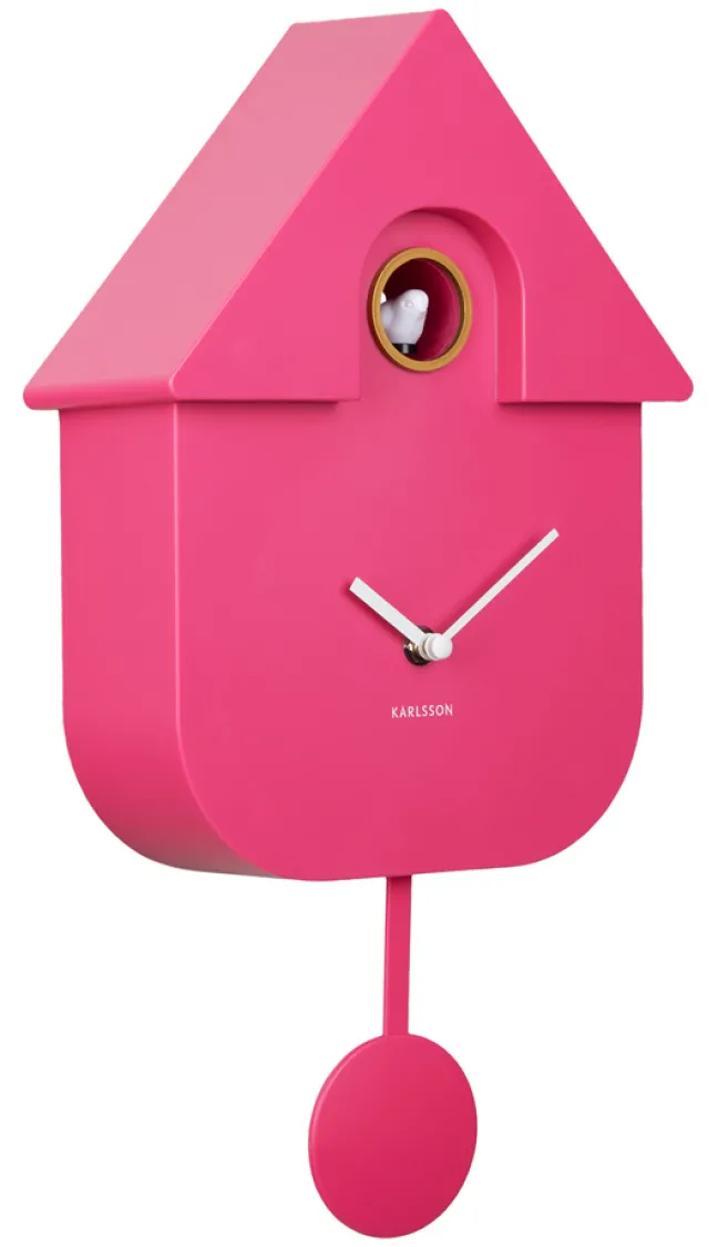 Karlsson Kuckucksuhr Modern Bright pink