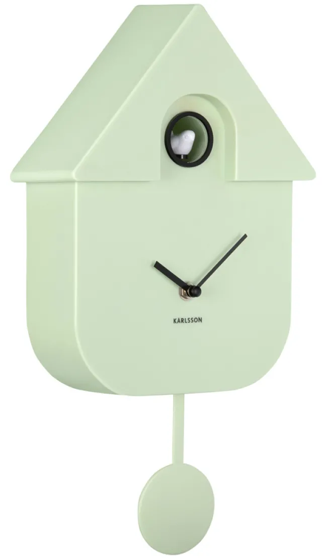 Karlsson Kuckucksuhr Modern Soft green