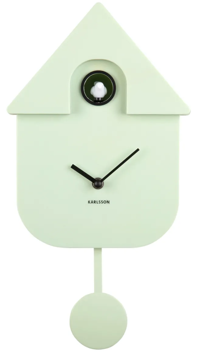 Karlsson Kuckucksuhr Modern Soft green