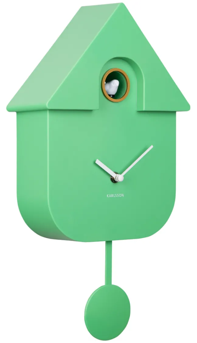 Karlsson Kuckucksuhr Modern Bright green