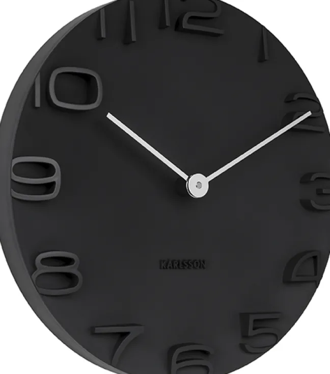 Karlsson Wanduhr On The Edge Black