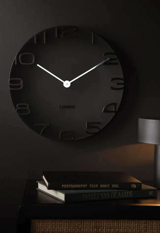 Karlsson Wanduhr On The Edge Black