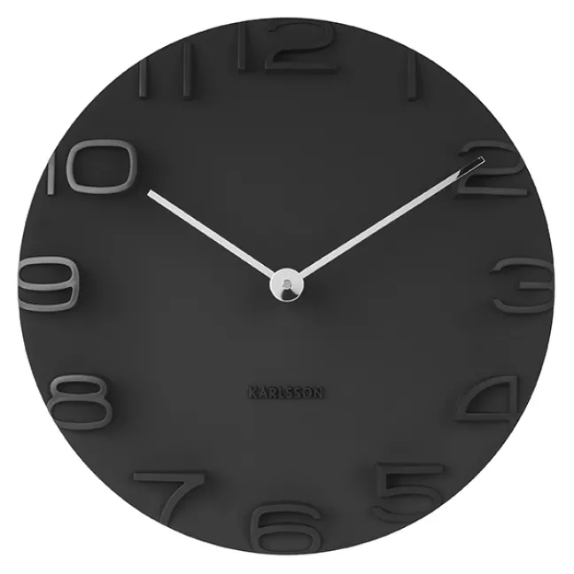 Karlsson Wanduhr On The Edge Black