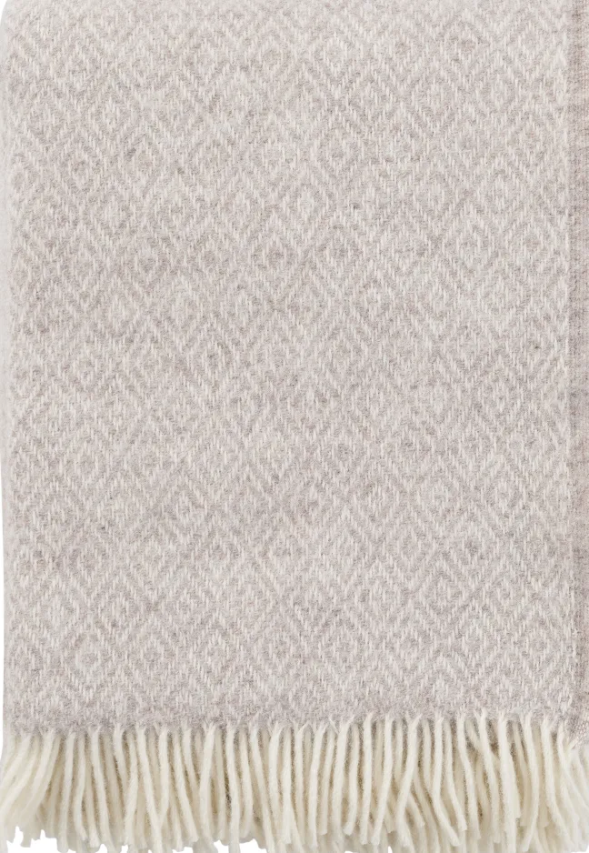 Klippan Lammwolldecke Stella 200x130cm beige