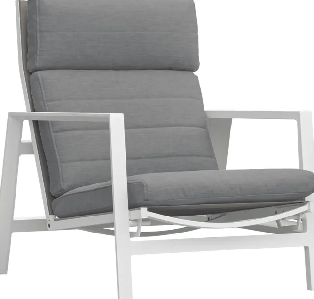 LIFE Bondi Relaxsessel weiß/mist grey soltex