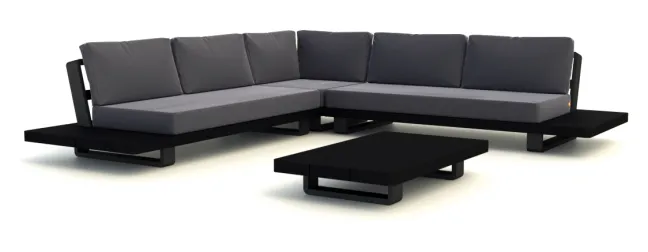 LIFE Fitz Roy Lounge Sitzecke lava/black/basalt comforma