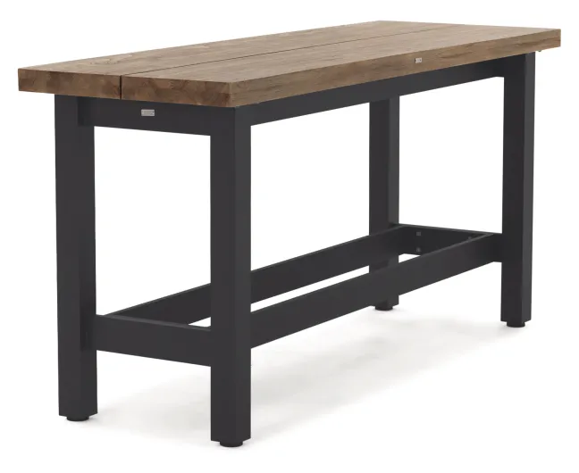 LIFE Nevada Bar-Tisch lava/teak 210x70cm