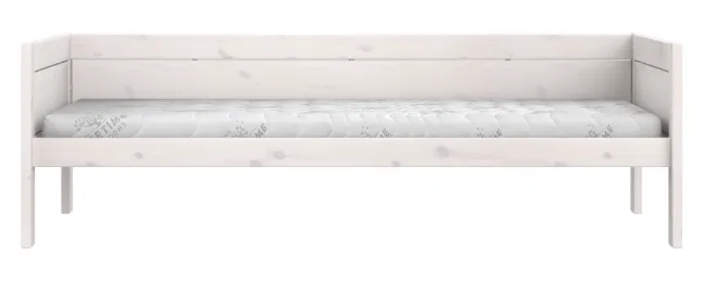 Lifetime Basisbett 90x200cm mit Rollboden whitewash