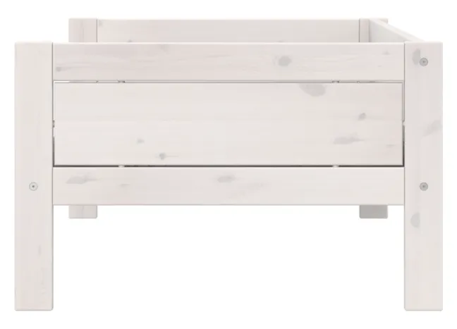 Lifetime Basisbett 90x200cm mit Rollboden whitewash