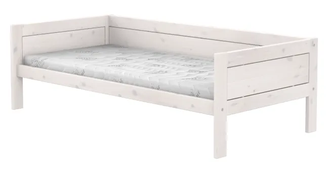 Lifetime Basisbett 90x200cm mit Rollboden whitewash