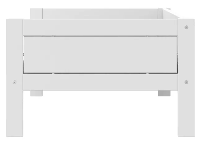 Lifetime Basisbett 90x200cm mit Rollboden weiß lackiert