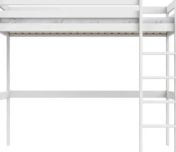 Lifetime Elements Hochbett 90x200cm mit Rollboden weiß