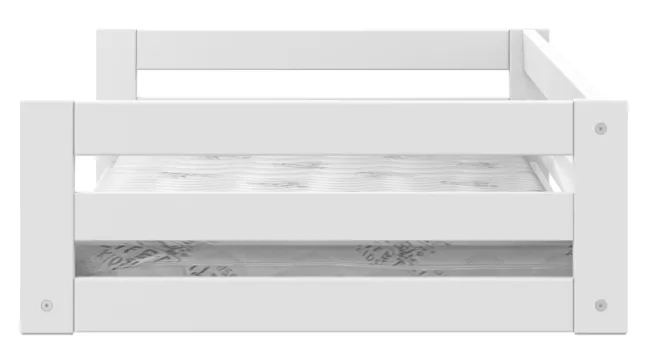 Lifetime Elements Montessori Bett 90x200cm mit Rollboden weiß