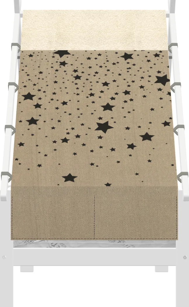 Lifetime Elements Tipibett Over the Moon 90x200cm mit Rollboden und Absturzsicherung weiß lackiert