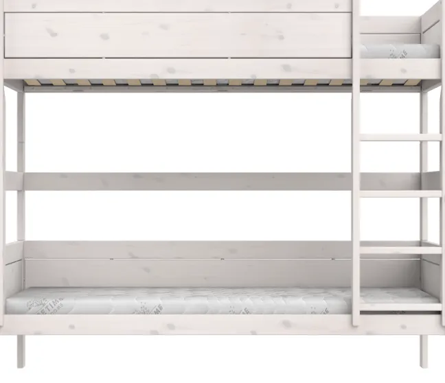 Lifetime Etagenbett 90x200cm mit Rollboden whitewash