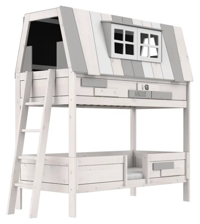 Lifetime Hangout Etagenbett 90x200cm mit Rollboden whitewash