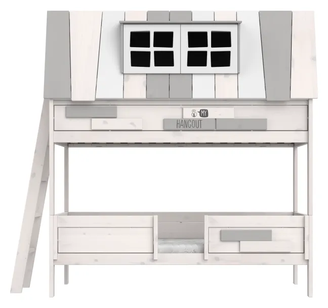 Lifetime Hangout Etagenbett 90x200cm mit Rollboden whitewash