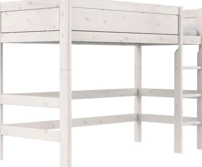 Lifetime Hochbett 152cm 90x200cm mit Rollboden whitewash