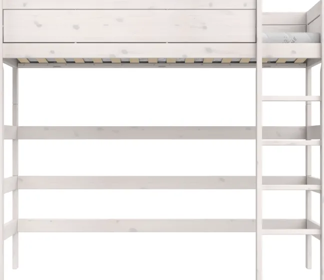 Lifetime Hochbett 90x200cm mit Rollboden whitewash