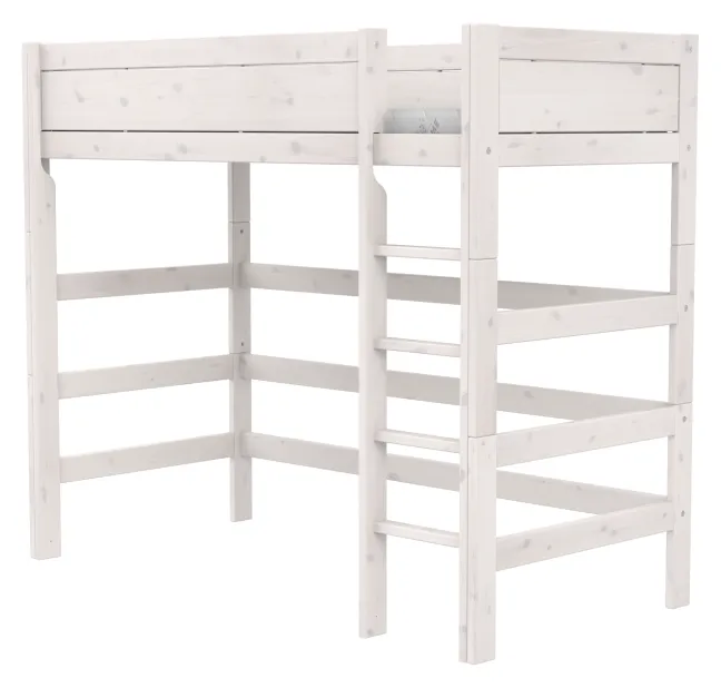 Lifetime Hochbett 90x200cm mit Rollboden whitewash