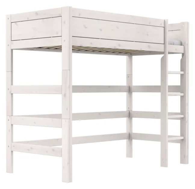 Lifetime Hochbett 90x200cm mit Rollboden whitewash