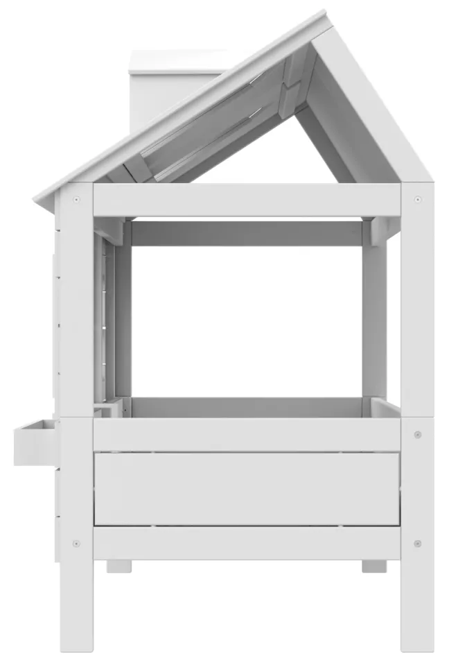 Lifetime Hüttenbett 90x200cm "Lake House 2" mit Rollboden weiß lackiert