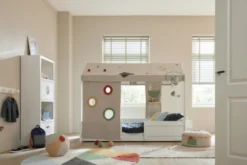 Lifetime 4 in 1 Bett für Stoffdach inkl. Rollboden weiß lackiert
